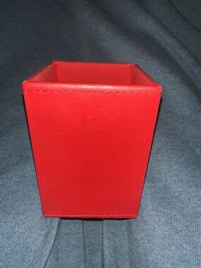 Bright Red Pencil Cup/Desk Organizer